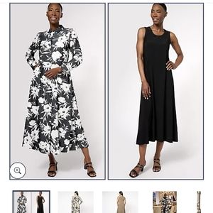 Attitudes by Renee Illusion waist shirt dress set 1x